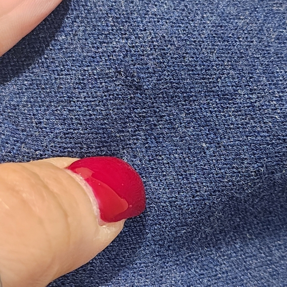 Chico's Blue 3/4 Sleeve Relaxed Blouse size 1 - Picture 11 of 13